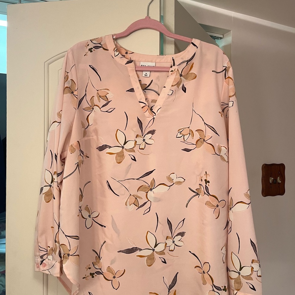 Ava & Viv pink blouse